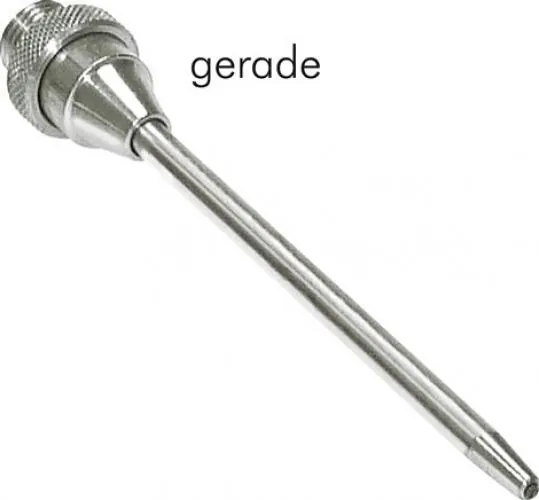 Verlängerungsrohre mit Düse aus Messing vernickelt – alle Typen