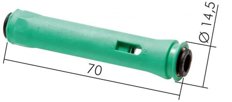 Inline-Ejektoren mit Steckanschluss bis 94 % Vakuum (-0,94 bar), bis 41 l/min, alle Typen