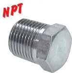 Verschlussschrauben mit NPT-Gewinde, Außensechskant, Stahl verzinkt, bis 345 bar, Schraube, Verschlusstopfen, Stopfen, alle Größen