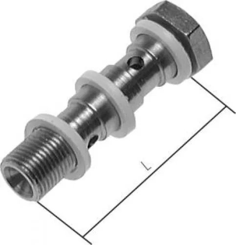 Hohlschrauben zylindrisches Gewinde 2-fach für CK-Verschraubungen Edelstahl, alle Größen von www.pneumatikshop-online.de