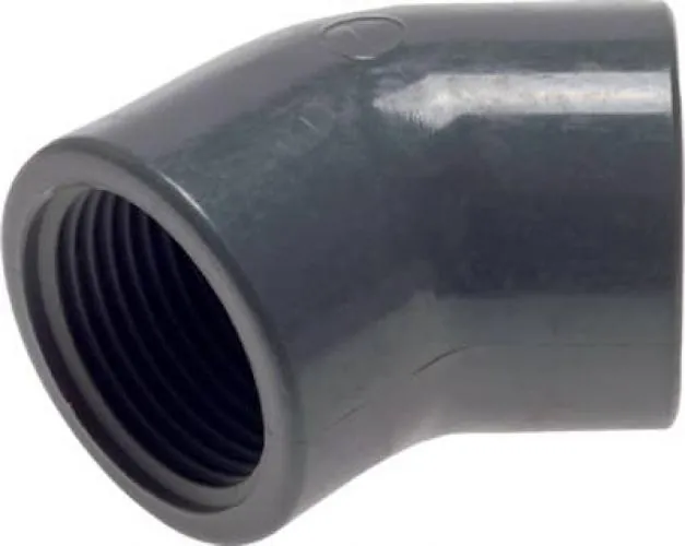 Gewindewinkel 45° PVC-U (nur für Kunststoffgewinde) PN 10, alle Größen von www.pneumatikshop-online.de