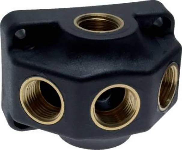 Durchgangsverteilerdosen-Set aus hochfestem Kunststoff (PN 15) in 3-fach Ausführung