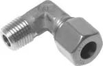 Winkel-Einschraubverschraubungen (R-Gewinde / G-Gewinde), Klemmring Edelstahl 1.4571 (NC), alle Größen, Winkelschneidringverschraubung, Schneidring, Schneidringverschraubung, Reduziereinsatz, Klemmring, Klemmringverschraubung