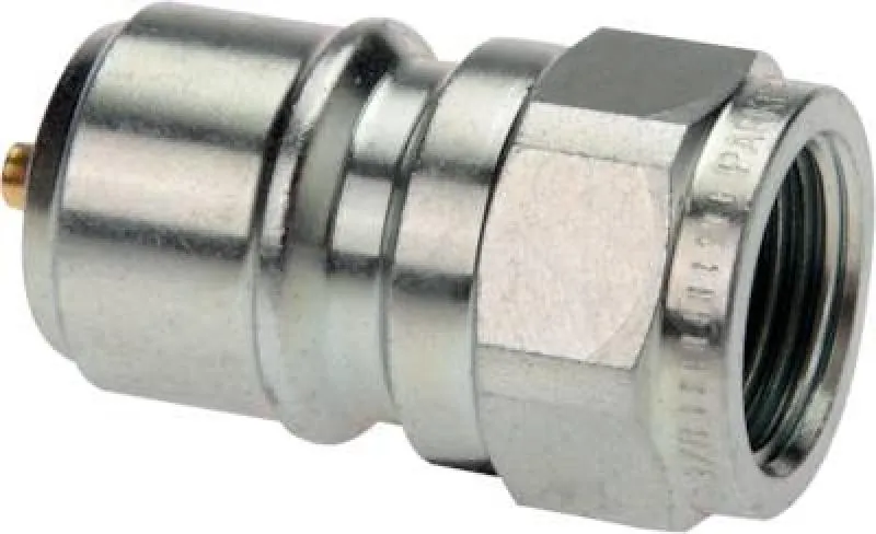 Robuste Kupplung für Waschgeräteschläuche mit Absperrventil und Innengewinde