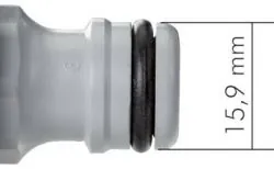 Kupplungsdose mit Innengewinde G 3/4" (zum Geräteanschluss), Typ Gardena, Messing, Stecker, Verbinder, Kupplung