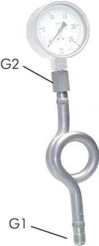 Wassersackrohr in Kreisform aus Edelstahl 1.4571 nach DIN 16282