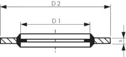 Hydraulik-Dichtringe ZOLL mit NBR-Einlage (selbstzentrierend), Dichtring, Hydraulikdichtung, alle Größen