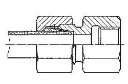 Gerade Aufschraubverschraubungen mit Innengewinde (metrisch), Edelstahl 1.4571,alle Größen, Schneidring, Schneidringverschraubung, Reduziereinsatz, Klemmring, Klemmringverschraubung