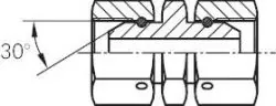 Gerade Verschraubungen mit Zollgewinde (60° Universaldichtkegel), bis 575 bar, Edelstahl 1.4571, alle Größen