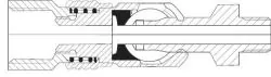Sicherheits-Schwenk-Kupplungsdosen mit Schlauchanschluss, NW 7,2, Kupplung, Dose, Sicherheitskupplung, Schwenkkupplung