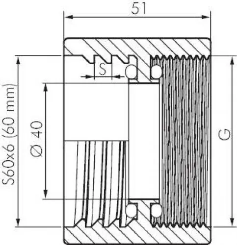 Zeichnung Adapter Industriequalität für IBC-Container alle Größen