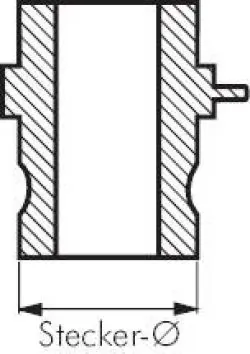 KAMLOCK Schnellkupplungsstecker mit Schlauchtülle, EN 14420-7 (DIN 2828), Typ E, Edelstahl, Schnellkupplung, Stecker, Schlauch, Tülle, alle Größen
