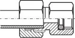Manometerverschraubungen (Anschlussverschraubung für Rohr), Klemmring Edelstahl 1.4571 (NC), alle Größen, Schneidring, Schneidringverschraubung, Reduziereinsatz, Klemmring, Klemmringverschraubung