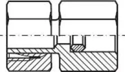 Manometerverschraubungen (zum Aufschrauben auf eine Verschraubung), Stahl verzinkt, alle Größen, Schneidring, Schneidringverschraubung, Reduziereinsatz, Klemmring, Klemmringverschraubung