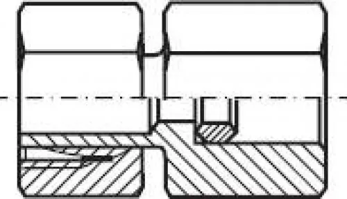 Manometerverschraubungen (zum Aufschrauben auf eine Verschraubung), Edelstahl 1.4571, alle Größen