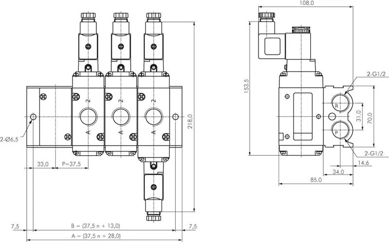 Mehrfachanschlussplatten für Magnetventile – SF6000 & YPC