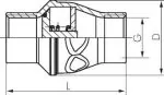 Rückschlagventile leichte Bauform, Edelstahl 1.4301, PN 16 (Eco-Line)