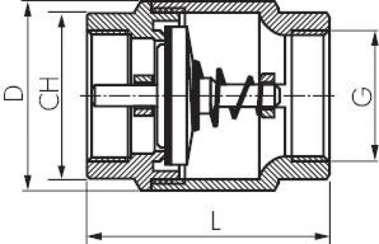 Rückschlagventile leichte Bauform – Messing vernickelt, bis 12 bar, alle Größen