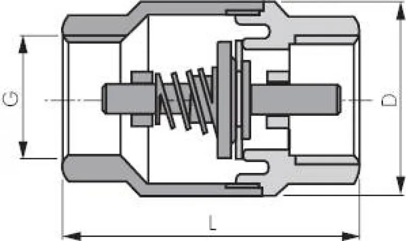 Rückschlagventile – Messing vernickelt, bis 20 bar, alle Größen