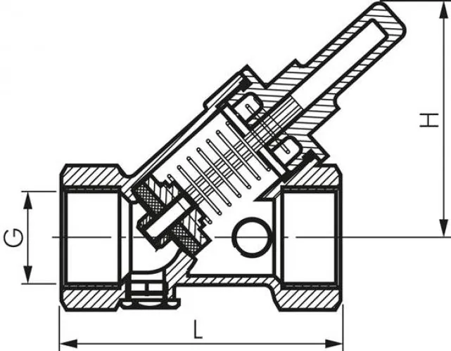 Schrägsitzrückschlagventile – Messing, DIN 3502, 16 bar, alle Größen