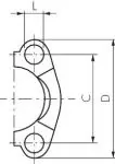 SAE-Flanschhälften, 3000 / 6000 PSI, Stahl verzinkt