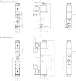 3/2-Wege Magnetventile G 1/4", Ventil, Baureihe RV20, Magnetventil, Wegeventil, alle Steuerspannungen