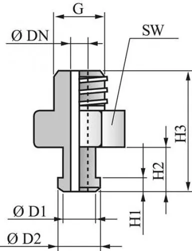 Saugerhalter für Flachsauger, Ovalsauger und Balgsauger P-Serie Form 1