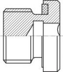Verschlussschrauben 1.4571 mit Elastomerdichtung (metrisch) bis 400 bar, alle Größen