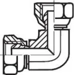 Winkel-Verschraubungen Edelstahl V4A mit Zollgewinde (60° Universaldichtkegel), bis 575 bar, Winkelverschraubung, Verschraubung, alle Größen