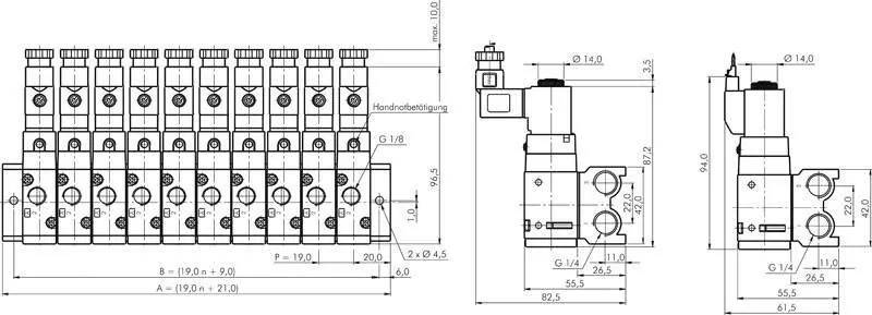 Mehrfachanschlussplatten für Magnetventile – SF2000 & YPC