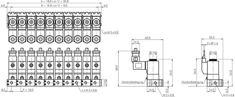 3/2-Wege Magnetventil mit Federrückstellung M5 – YSV200 & YPC