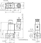 3/2-​Wege-Magnetventil Federrückstellung G 1/8" Baureihe YSV300 YPC, alle Typen