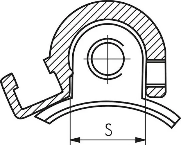 Befestigungsklemmen für Mickey-Mouse-Profil, Typ AB1