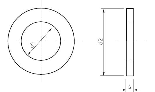 DIN 125 / DIN EN ISO 7089 Unterlegscheiben Form A ohne Fase