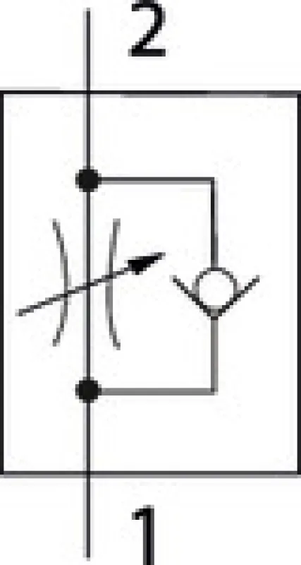 Riegler Drosselrückschlagventil »lineonline«, Abluftdrosselung, Durchfluss einseitig (Zylindermontage), Anschluss Gewinde – Schlauch, alle Größen