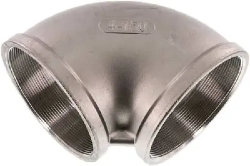 Edelstahl Winkel 90° IG, 1.4408 (V4A), gegossen, PN 16 & NPT-Option