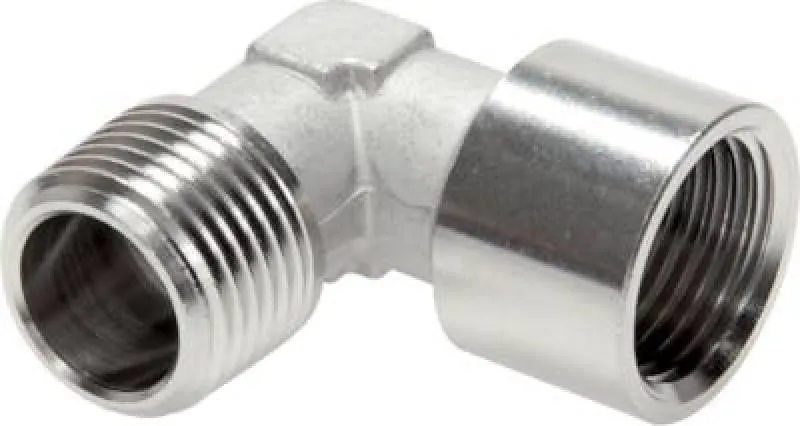 Edelstahl Einschraubwinkel 90° IG/AG, 1.4404 (V4A), geschmiedet, bis 150 bar