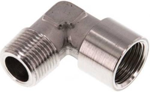 Einschraubwinkel Edelstahl 1.4404 mit Innen- und Außengewinde (geschmiedet) bis 150 bar, alle Größen