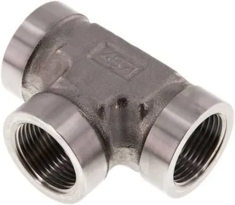 T-Stück Edelstahl V4A mit Innengewinde, Hochdruck PN 350 bar, alle Größen