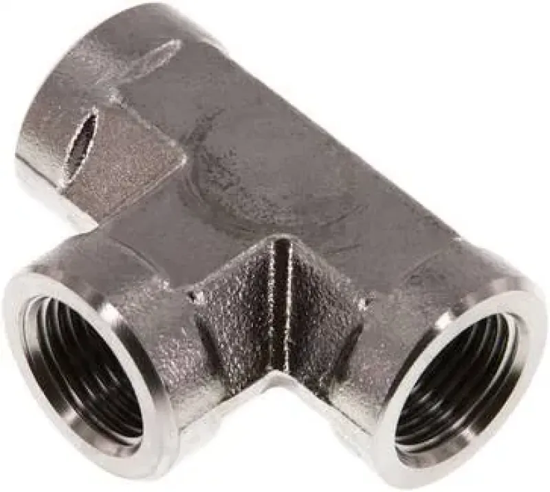 T-Stück Edelstahl V4A mit Innengewinde, Hochdruck PN 350 bar, alle Größen