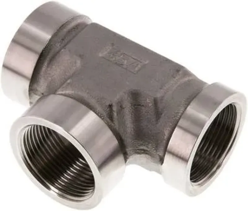 T-Stück Edelstahl V4A mit Innengewinde, Hochdruck PN 350 bar, alle Größen