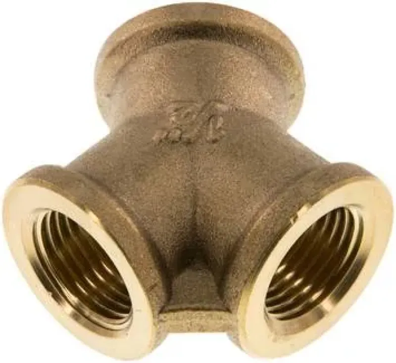 Luftweiche / Y-Verteiler Messing, 2-fach, Innengewinde (IG), bis 16 bar