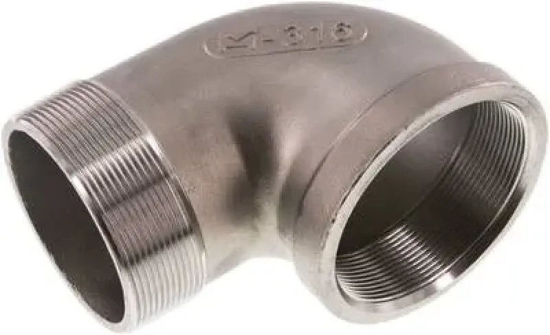 Einschraubwinkel – Edelstahl 1.4408 – Innen- und Außengewinde gegossen – bis 16 bar – alle Größen, auch NPT