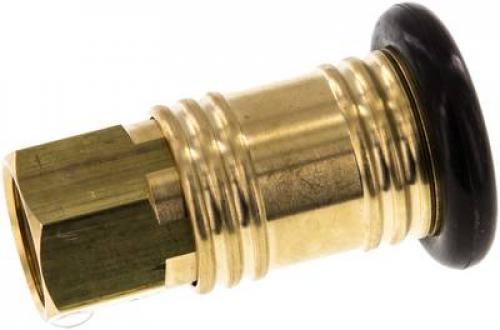 Kupplungsdosen mit Innengewinde, NW 12, Messing, alle Größen