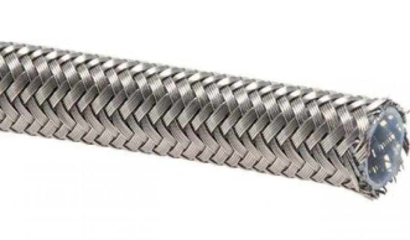 PTFE-Schläuche mit Edelstahlumflechtung, 1 TF, METERWARE (Anschnitte)