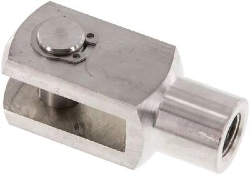 Gabelköpfe (IG) mit Bolzen aus Edelstahl 1.4305 für ISO-Kompaktzylinder, alle Größen