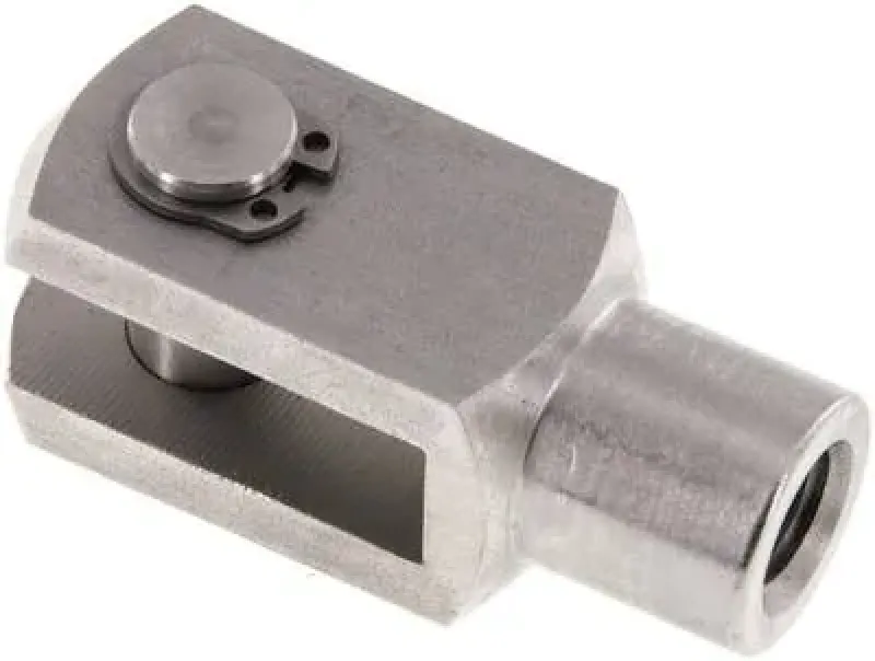 Gabelköpfe (IG) mit Bolzen aus Edelstahl 1.4305 für ISO-Kompaktzylinder, alle Größen