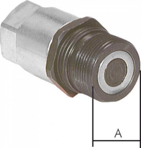 Flat-face Schraubkupplungen mit Innengewinde, unter Druck kuppelbar, Stahl verzinkt, alle Größen