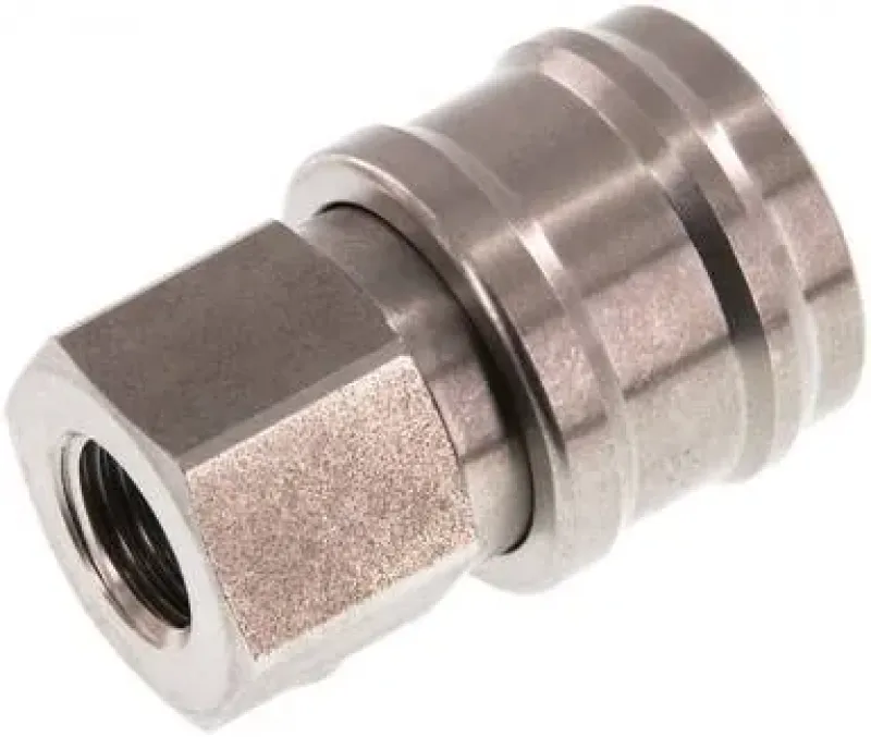 Kupplungsdosen mit Innengewinde, NW 7,2, Edelstahl 1.4305, verschiedene Größen