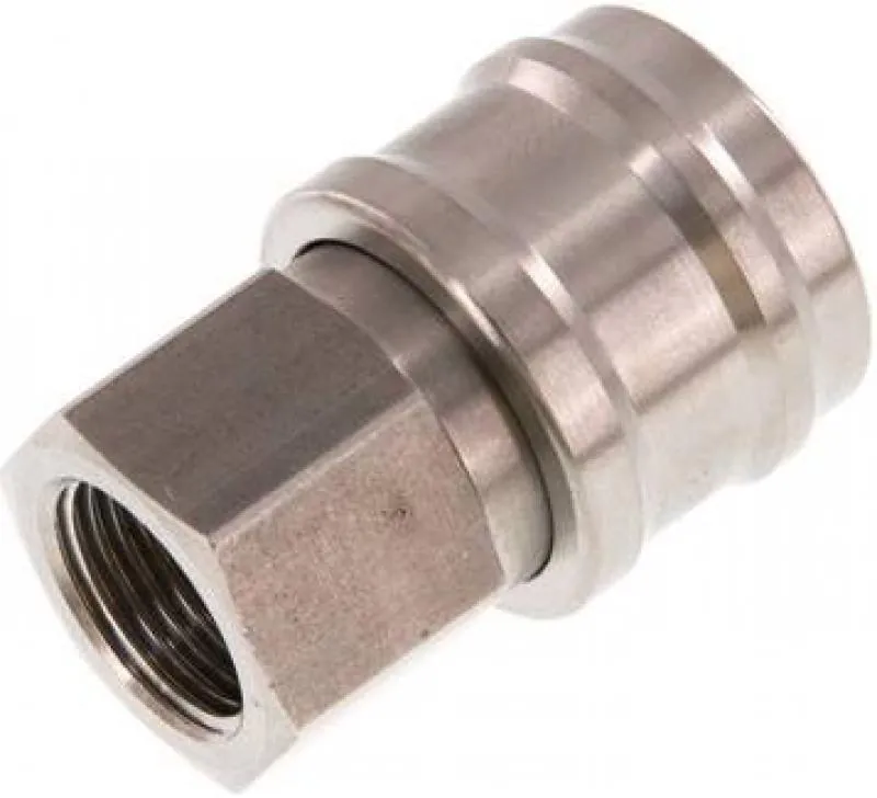 Kupplungsdosen mit Innengewinde, NW 7,2, Edelstahl 1.4305, verschiedene Größen